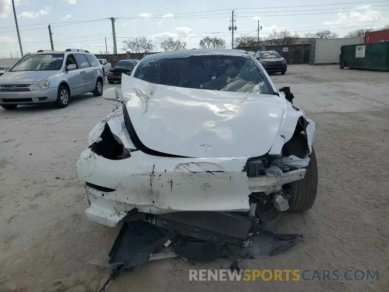 5 fotografías del automóvil dañado 5YJ3E1EA2LF632171 TESLA MODEL 3 2020