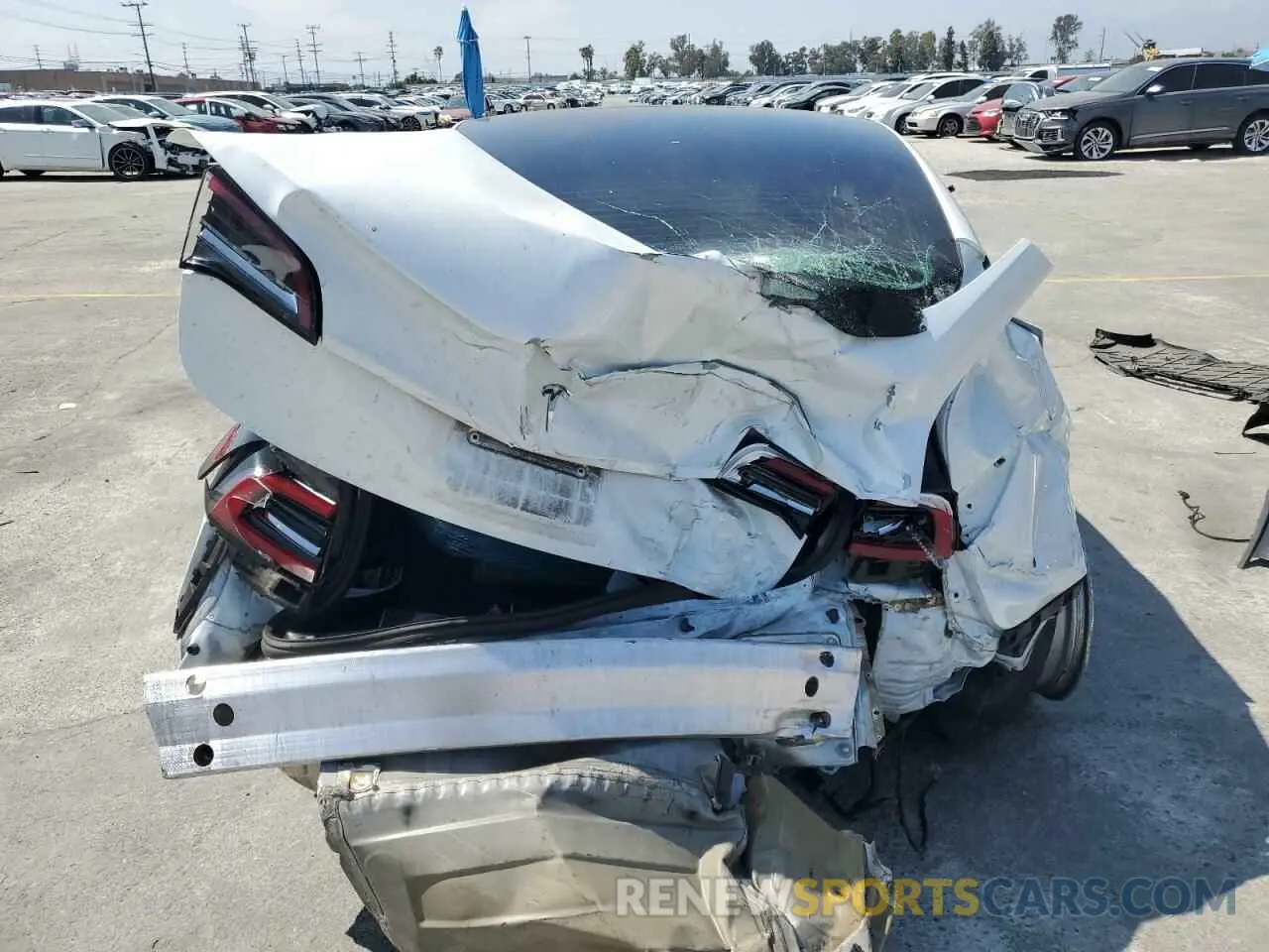 6 fotografías del automóvil dañado 5YJ3E1EA2LF635023 TESLA MODEL 3 2020