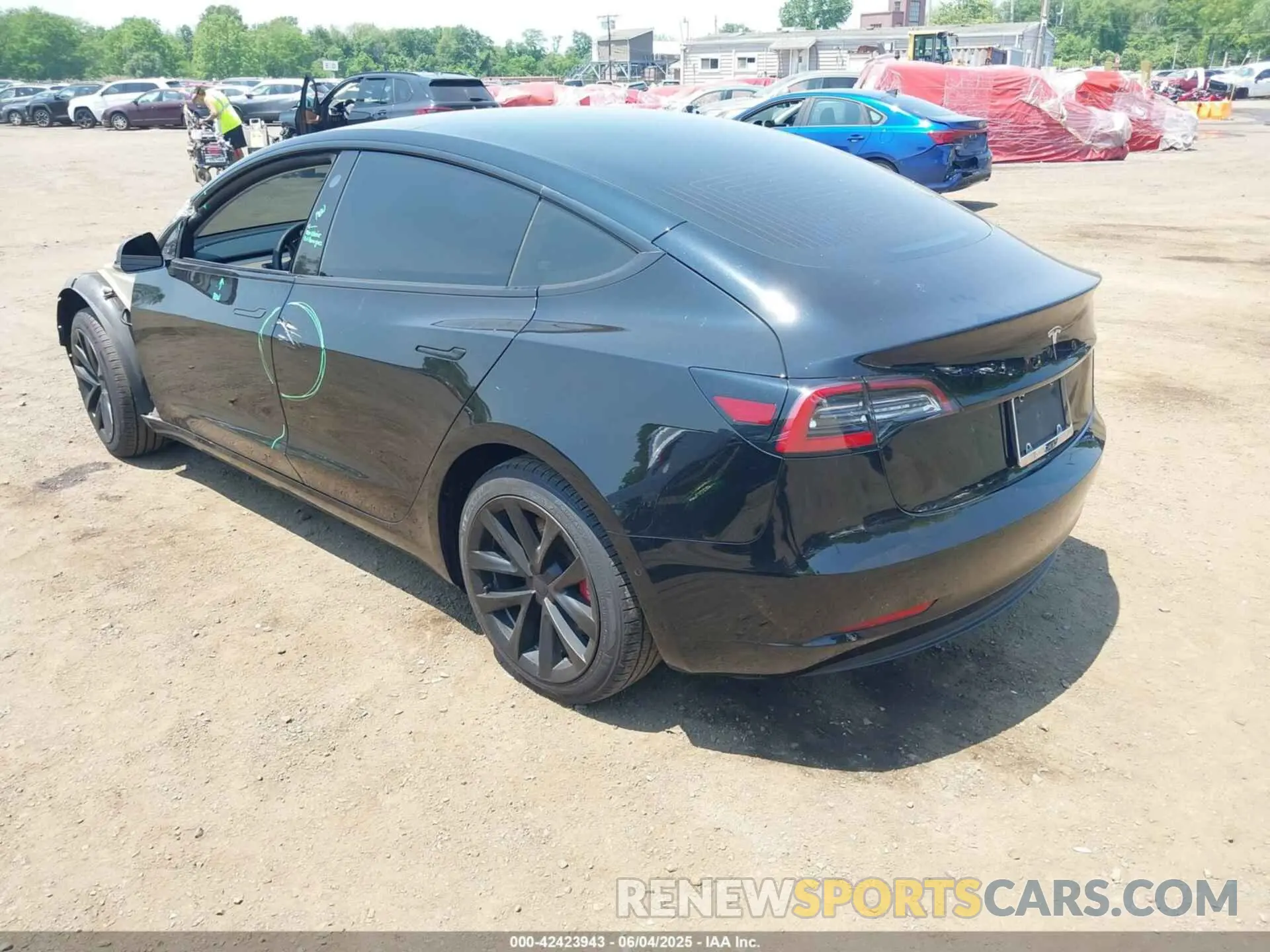 3 fotografías del automóvil dañado 5YJ3E1EA2LF704499 TESLA MODEL 3 2020