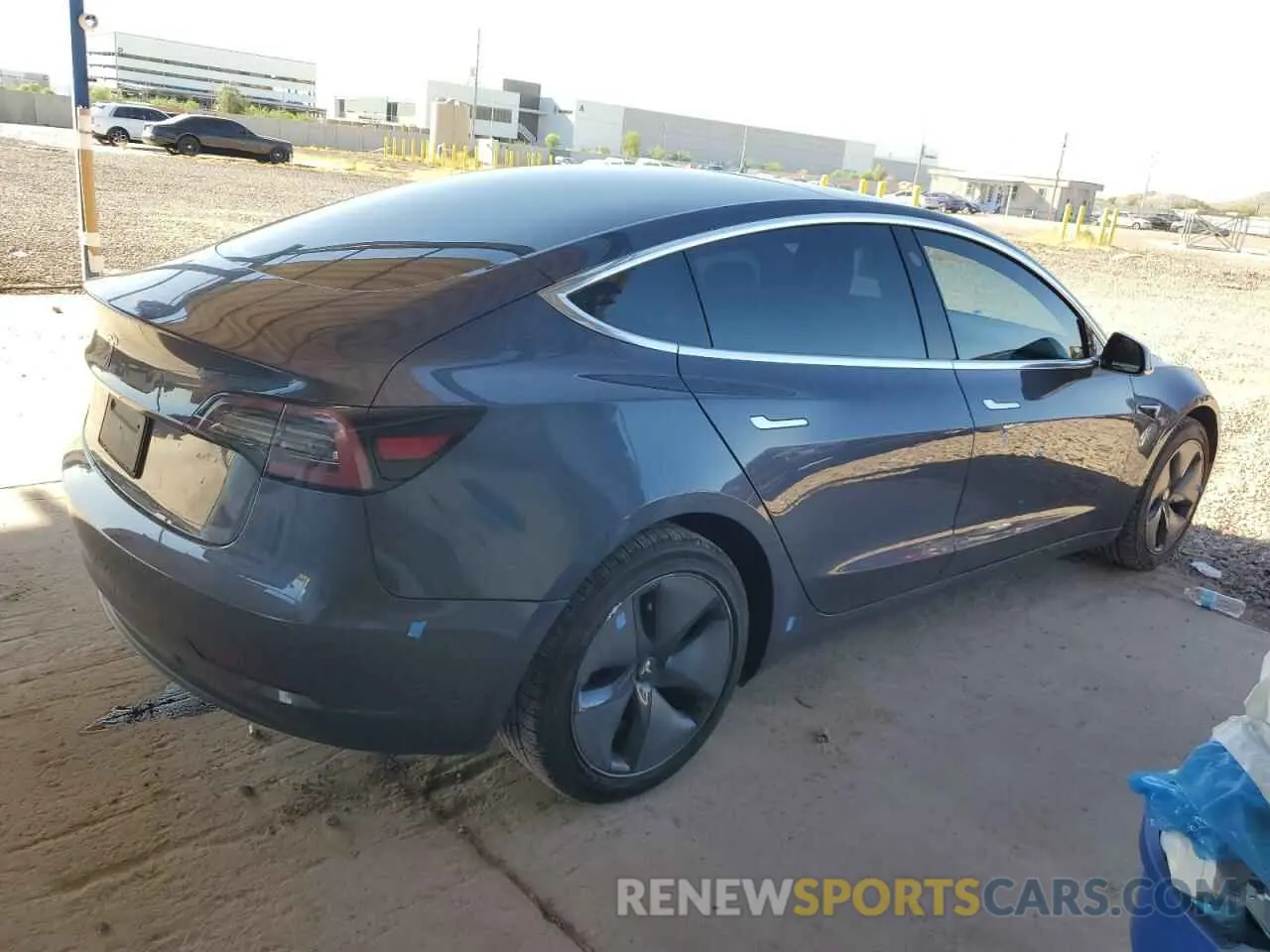 3 fotografías del automóvil dañado 5YJ3E1EA2LF705233 TESLA MODEL 3 2020