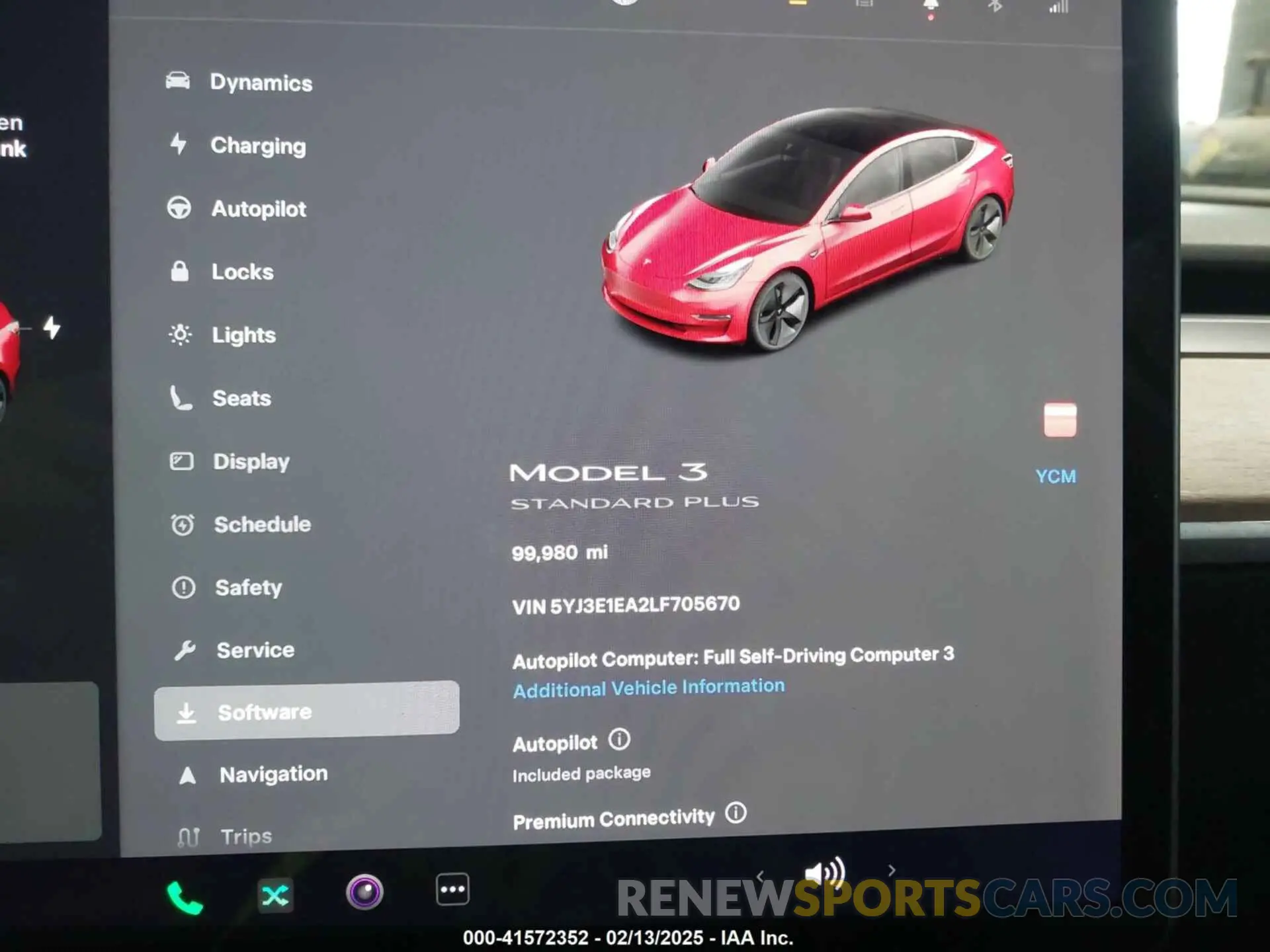 17 fotografías del automóvil dañado 5YJ3E1EA2LF705670 TESLA MODEL 3 2020