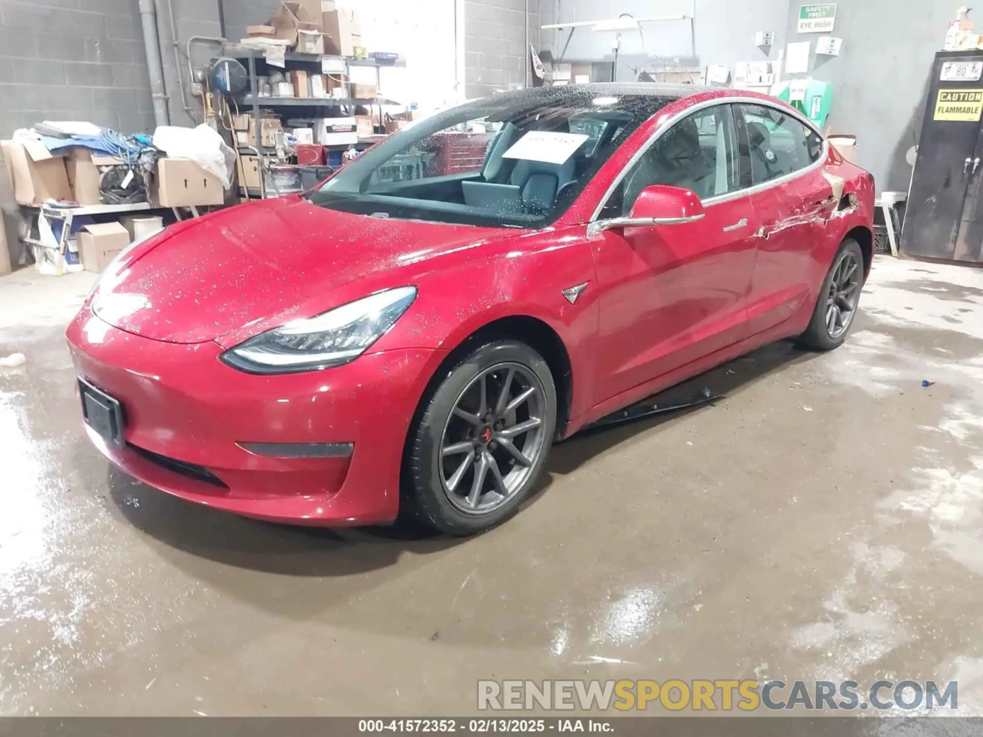 2 fotografías del automóvil dañado 5YJ3E1EA2LF705670 TESLA MODEL 3 2020