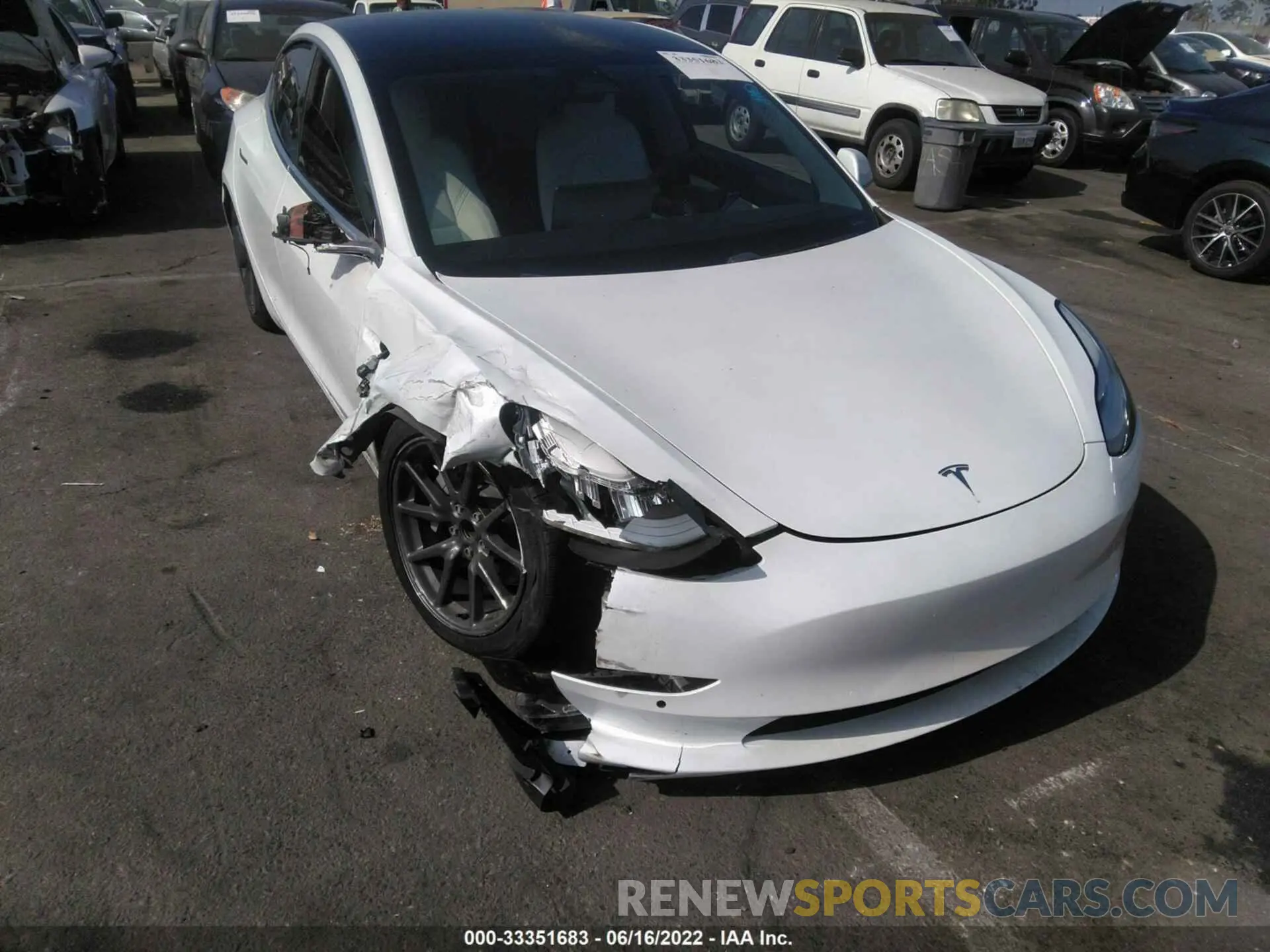 1 fotografías del automóvil dañado 5YJ3E1EA2LF718175 TESLA MODEL 3 2020