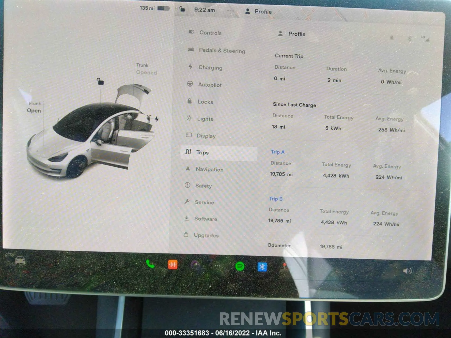 7 fotografías del automóvil dañado 5YJ3E1EA2LF718175 TESLA MODEL 3 2020