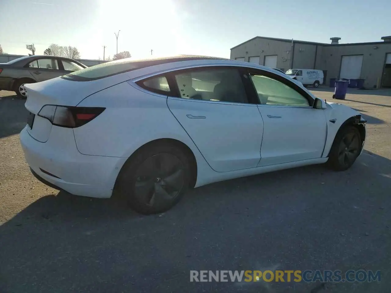 3 fotografías del automóvil dañado 5YJ3E1EA2LF740595 TESLA MODEL 3 2020