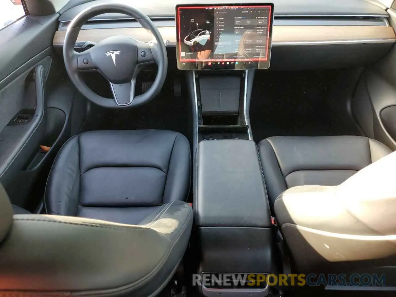8 fotografías del automóvil dañado 5YJ3E1EA2LF740595 TESLA MODEL 3 2020
