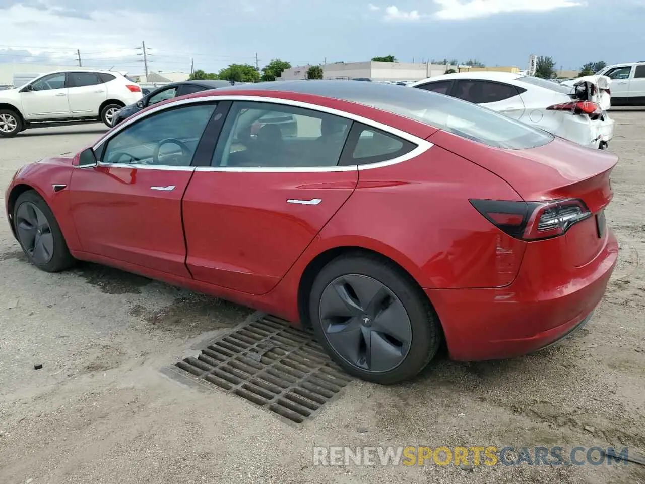 2 fotografías del automóvil dañado 5YJ3E1EA2LF784970 TESLA MODEL 3 2020