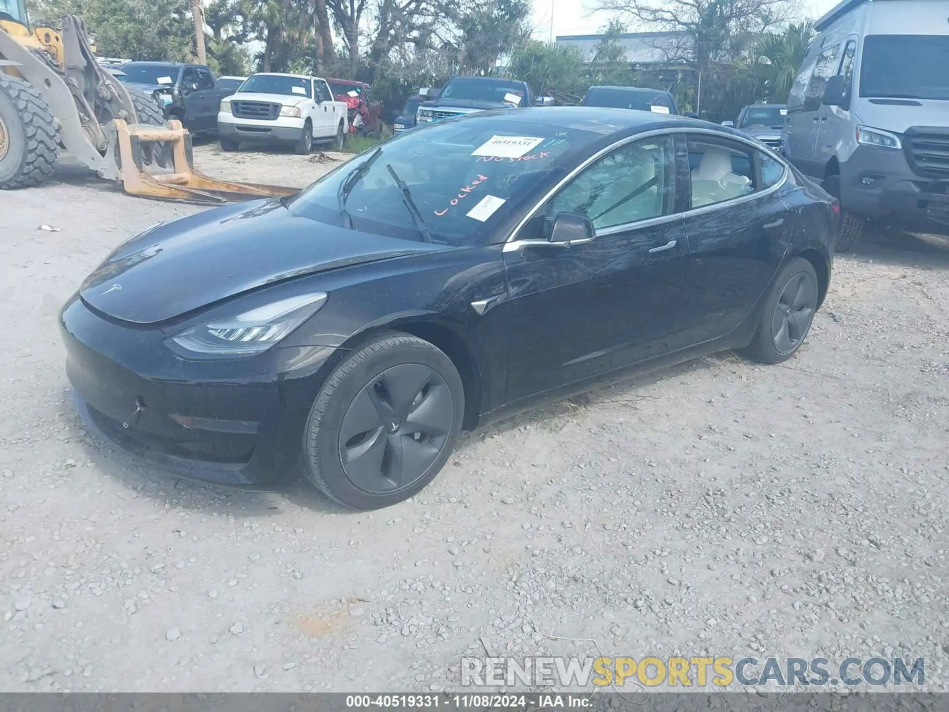 2 fotografías del automóvil dañado 5YJ3E1EA2LF793104 TESLA MODEL 3 2020
