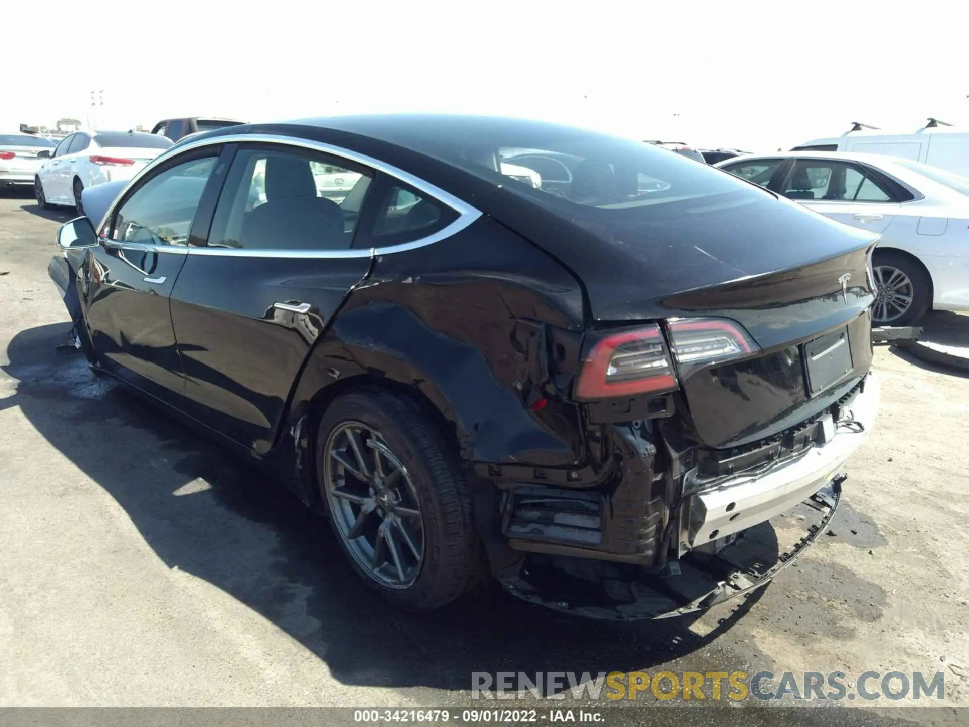 3 fotografías del automóvil dañado 5YJ3E1EA2LF803310 TESLA MODEL 3 2020
