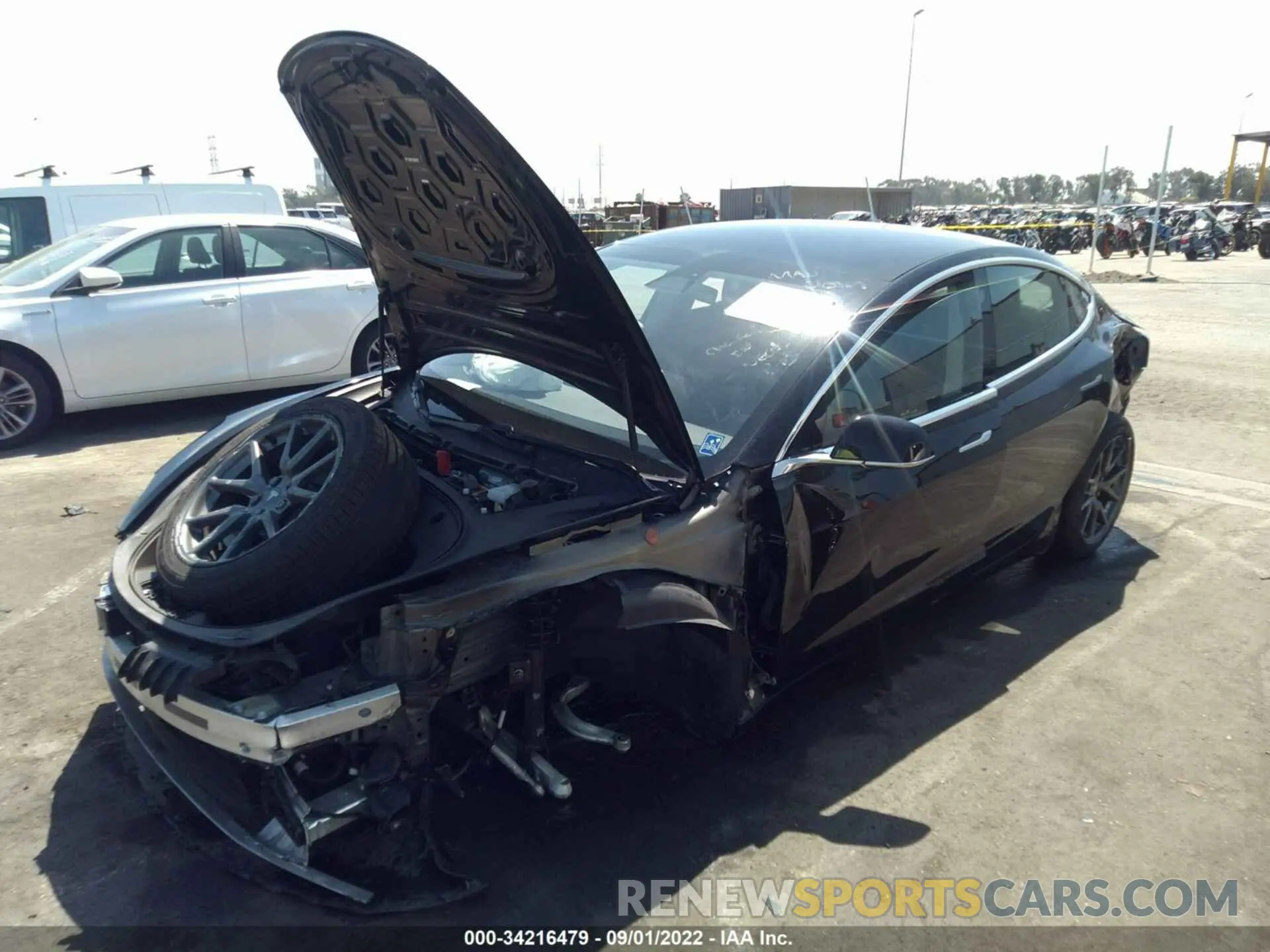 6 fotografías del automóvil dañado 5YJ3E1EA2LF803310 TESLA MODEL 3 2020