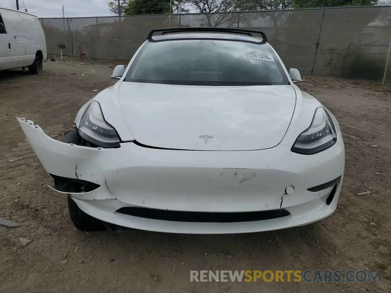 5 fotografías del automóvil dañado 5YJ3E1EA2LF806434 TESLA MODEL 3 2020