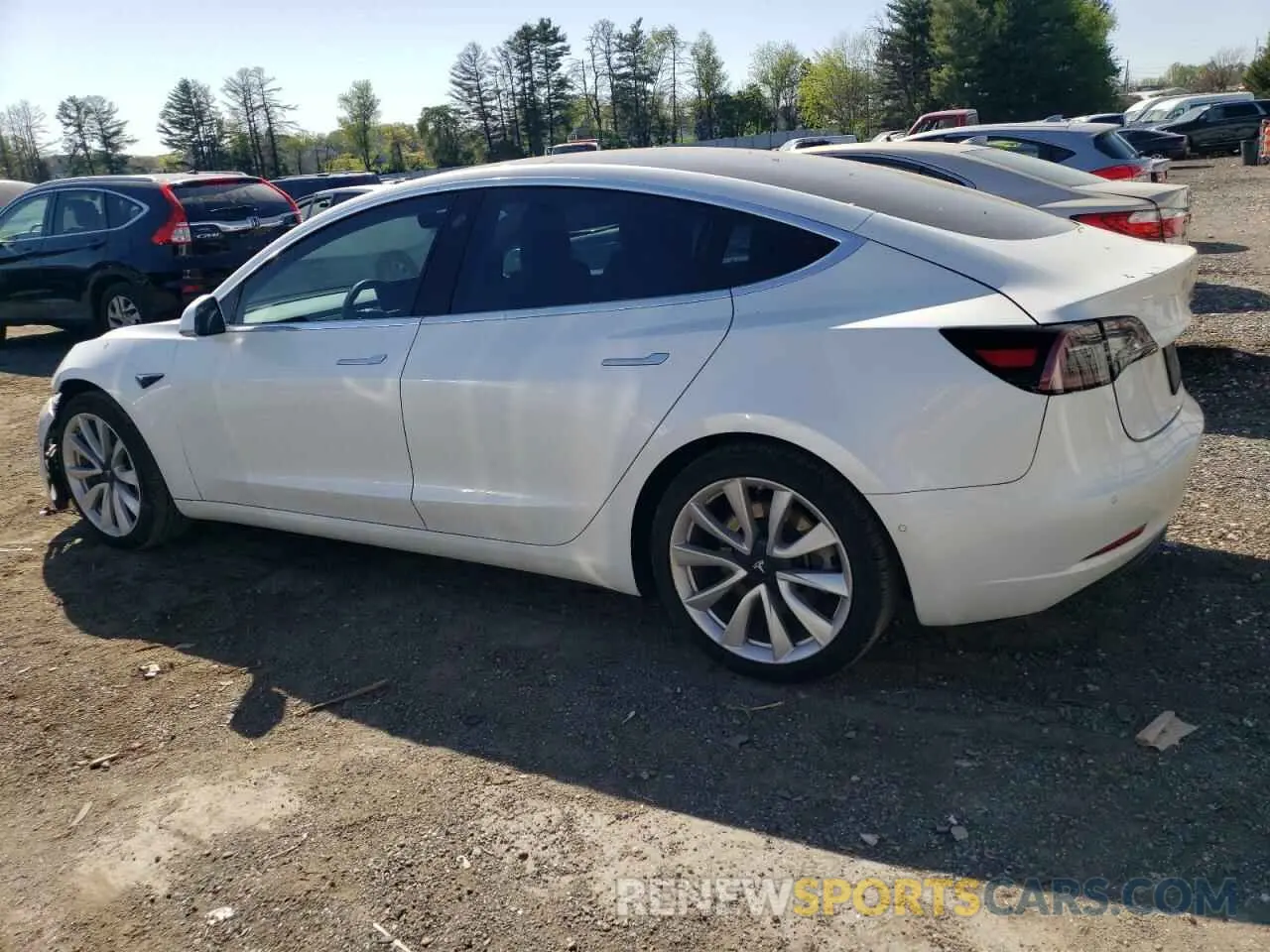2 fotografías del automóvil dañado 5YJ3E1EA3LF598824 TESLA MODEL 3 2020