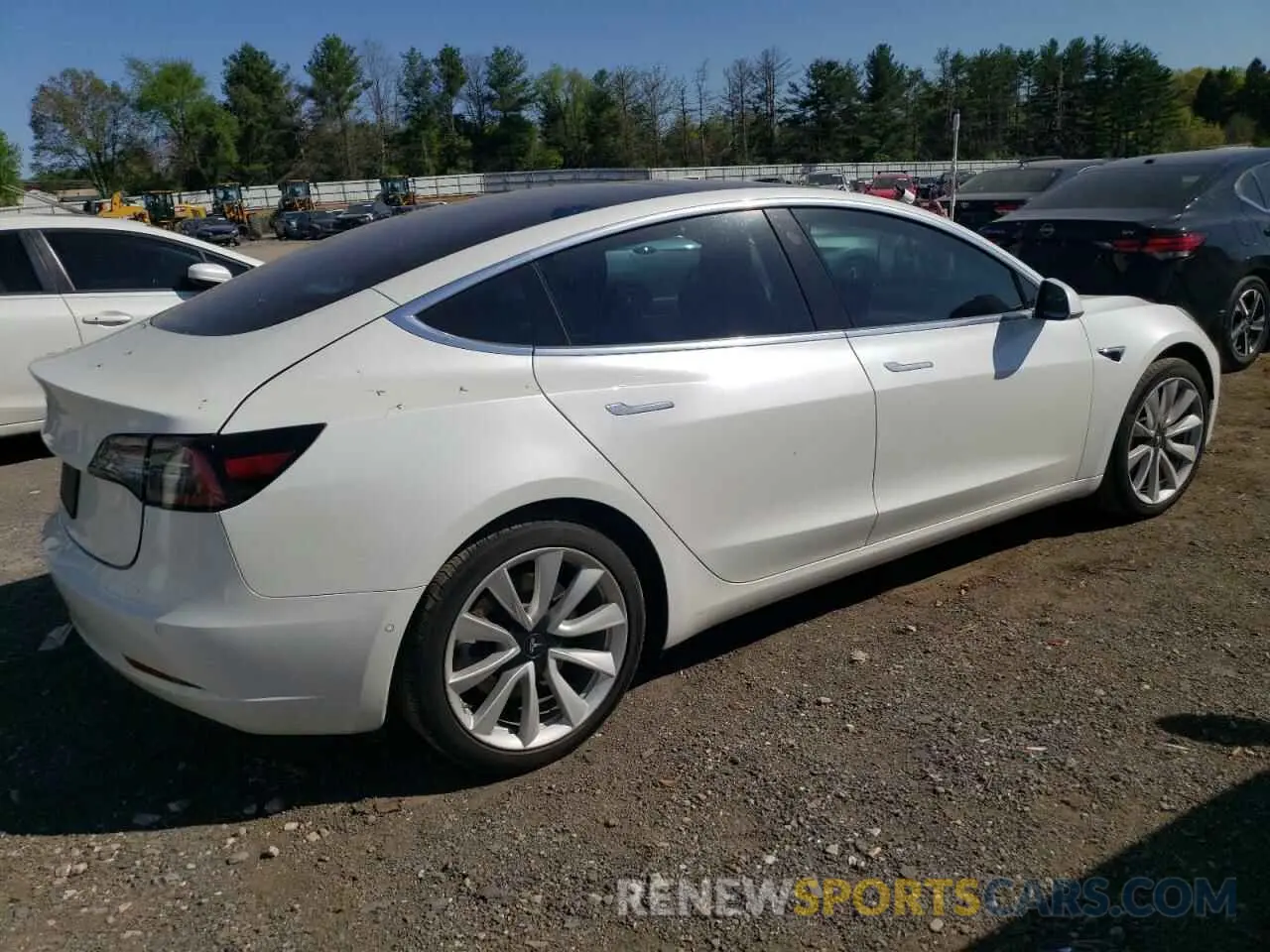 3 fotografías del automóvil dañado 5YJ3E1EA3LF598824 TESLA MODEL 3 2020