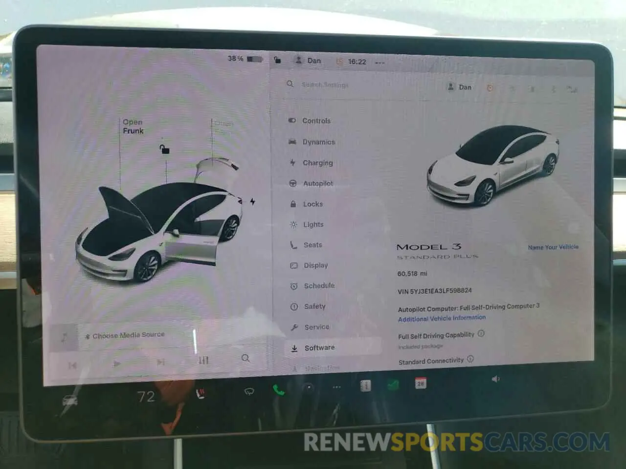 9 fotografías del automóvil dañado 5YJ3E1EA3LF598824 TESLA MODEL 3 2020