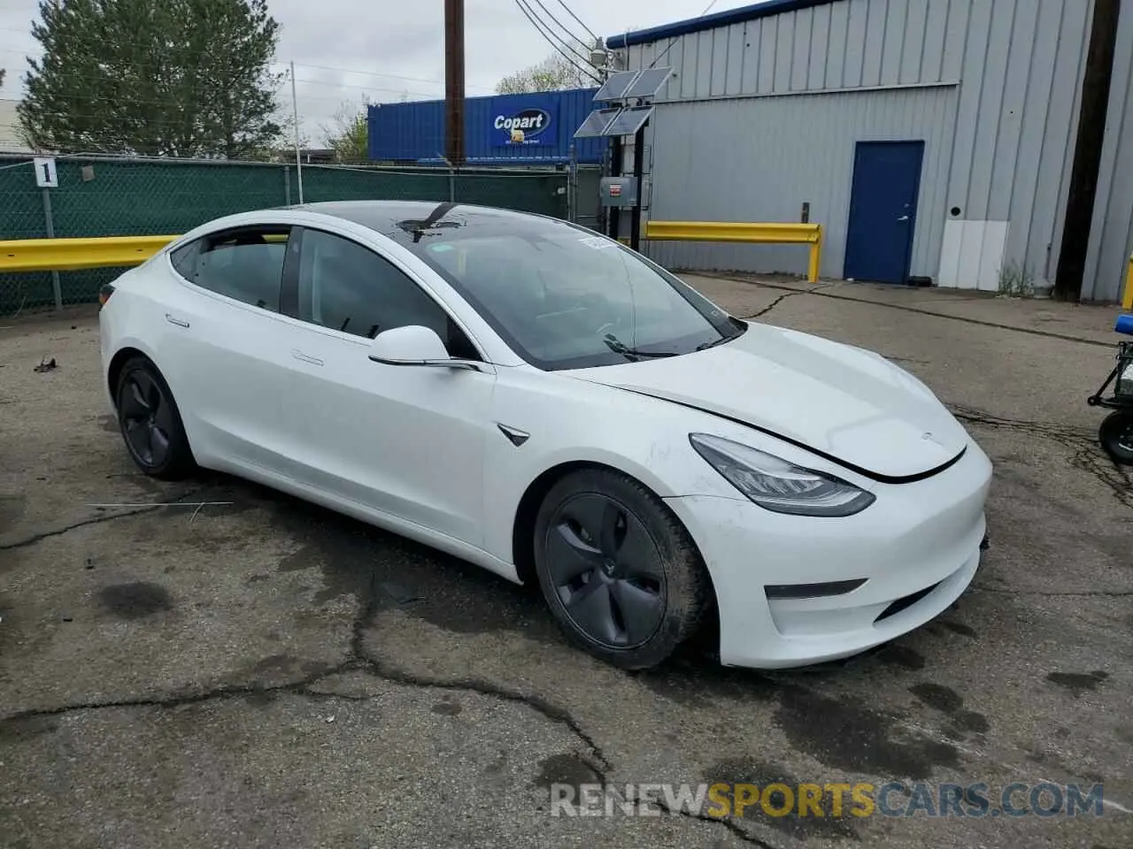 4 fotografías del automóvil dañado 5YJ3E1EA3LF613533 TESLA MODEL 3 2020