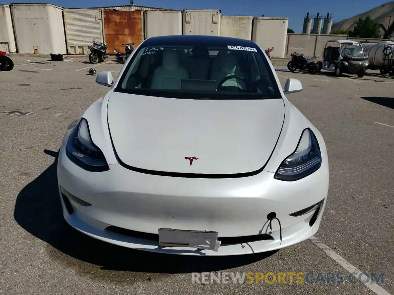 5 fotografías del automóvil dañado 5YJ3E1EA3LF615430 TESLA MODEL 3 2020