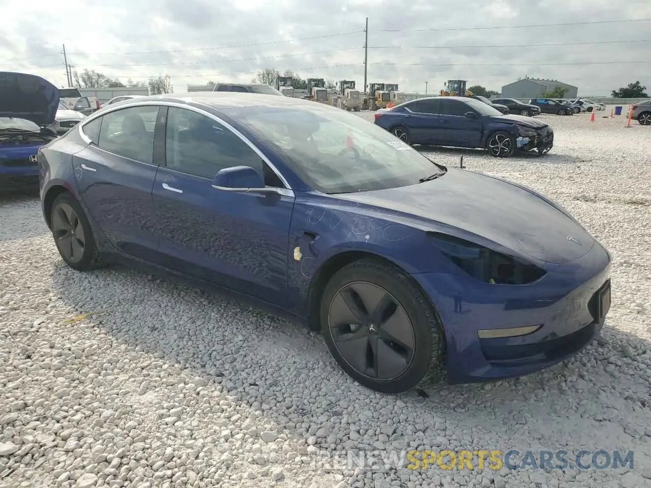 4 fotografías del automóvil dañado 5YJ3E1EA3LF658472 TESLA MODEL 3 2020