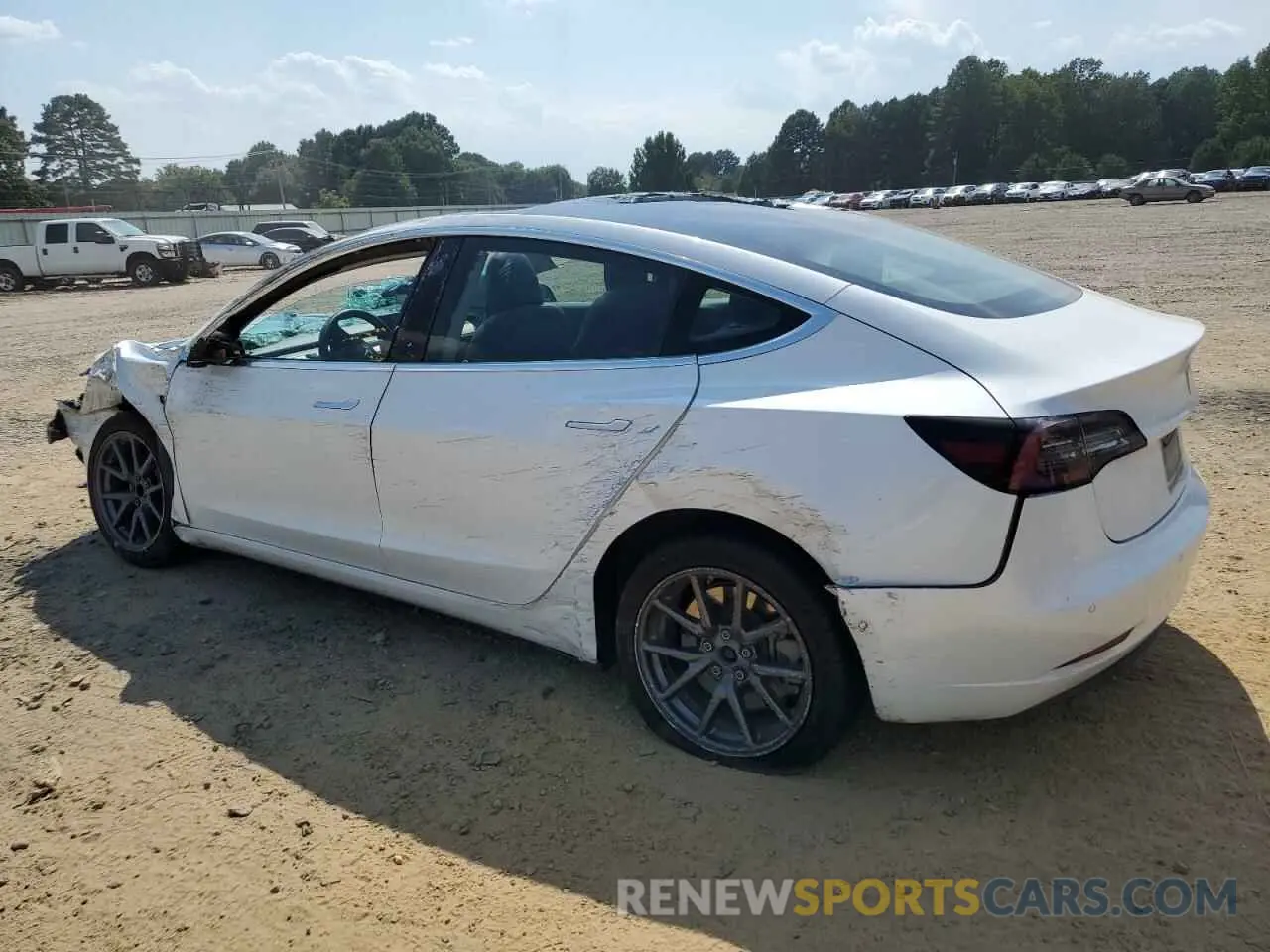 2 fotografías del automóvil dañado 5YJ3E1EA3LF706374 TESLA MODEL 3 2020