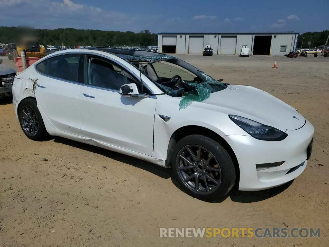 4 fotografías del automóvil dañado 5YJ3E1EA3LF706374 TESLA MODEL 3 2020