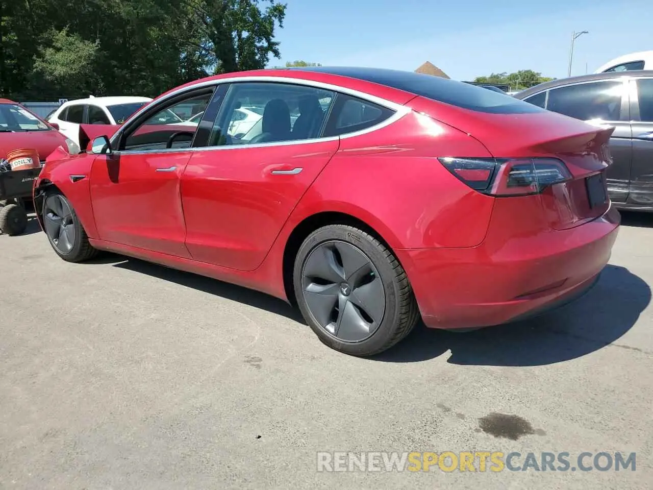 2 fotografías del automóvil dañado 5YJ3E1EA3LF792348 TESLA MODEL 3 2020