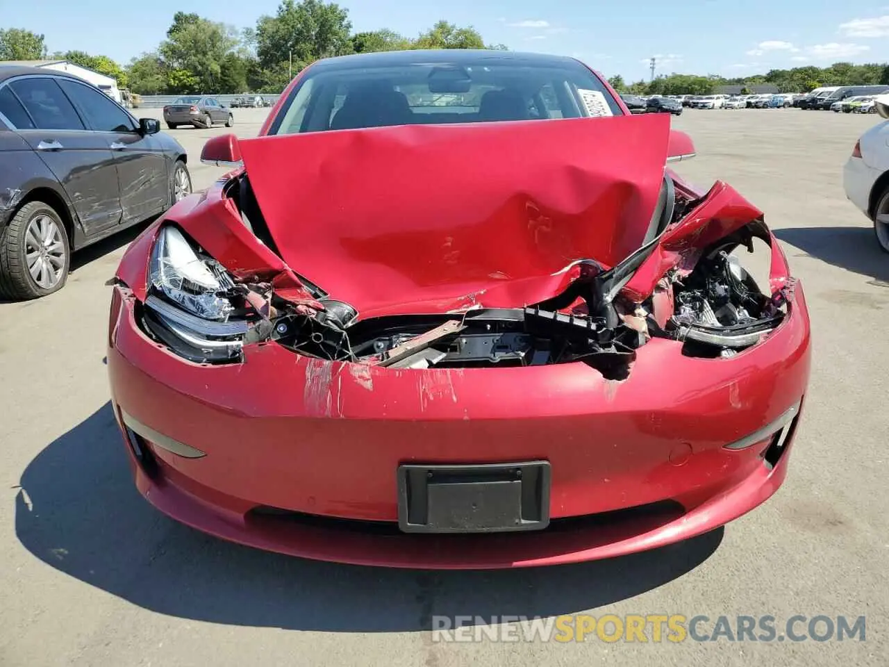 5 fotografías del automóvil dañado 5YJ3E1EA3LF792348 TESLA MODEL 3 2020