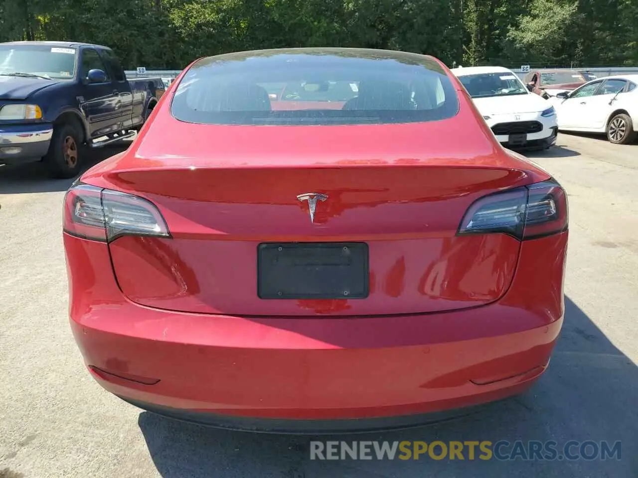6 fotografías del automóvil dañado 5YJ3E1EA3LF792348 TESLA MODEL 3 2020