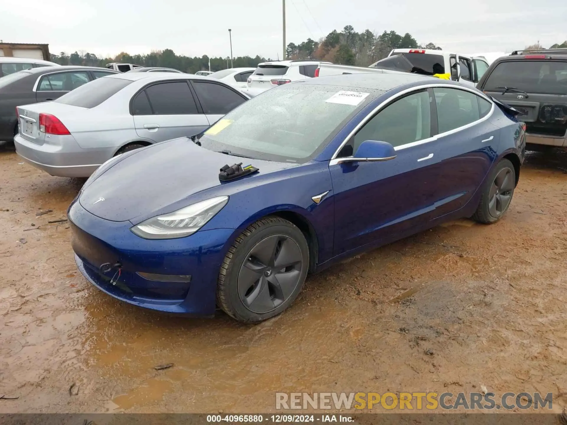 2 fotografías del automóvil dañado 5YJ3E1EA3LF796898 TESLA MODEL 3 2020