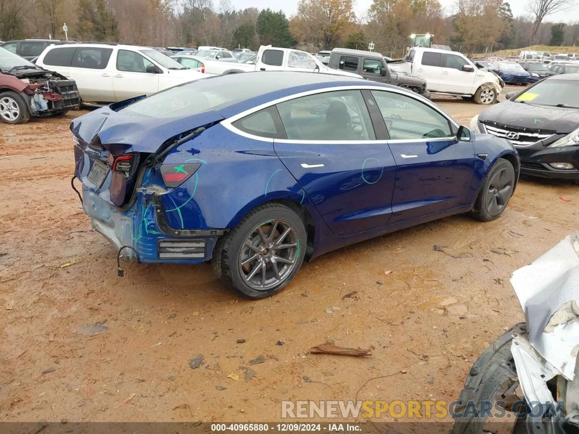 4 fotografías del automóvil dañado 5YJ3E1EA3LF796898 TESLA MODEL 3 2020