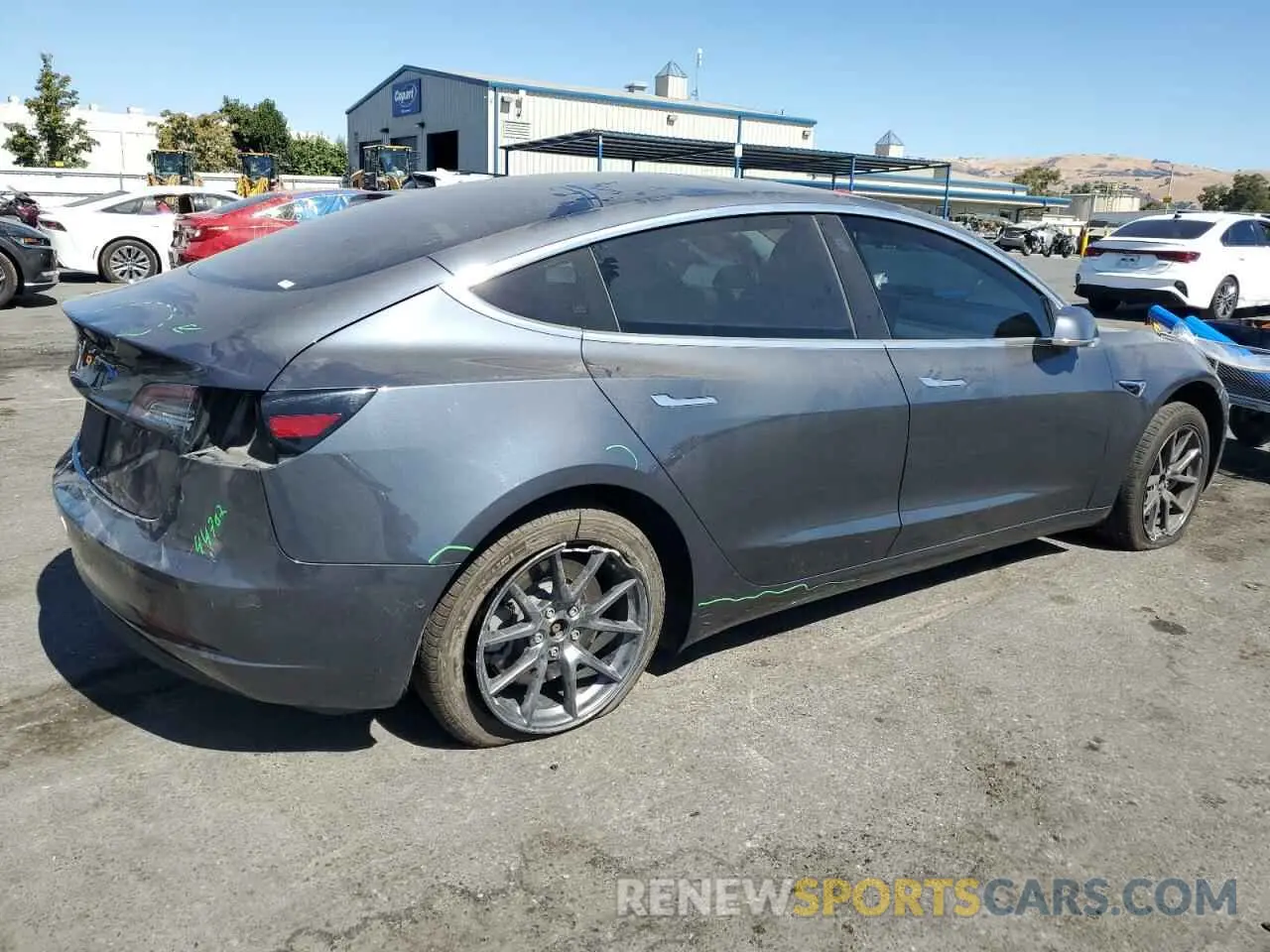 3 fotografías del automóvil dañado 5YJ3E1EA3LF798988 TESLA MODEL 3 2020