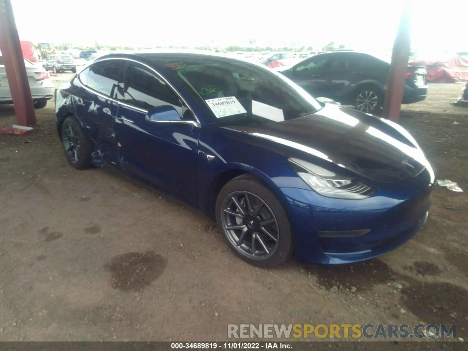 1 fotografías del automóvil dañado 5YJ3E1EA3LF803722 TESLA MODEL 3 2020