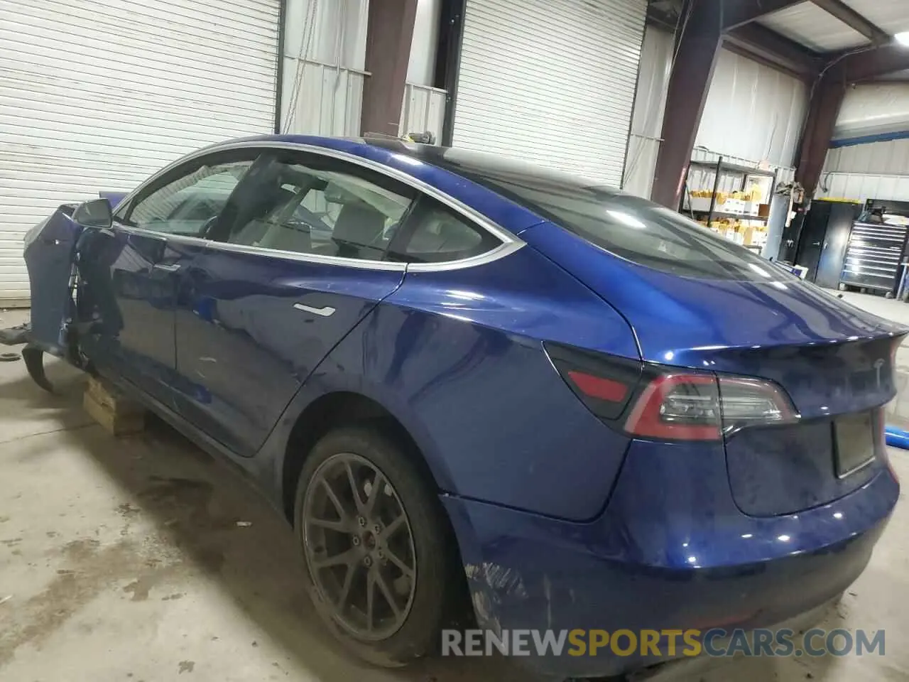 2 fotografías del automóvil dañado 5YJ3E1EA3LF803784 TESLA MODEL 3 2020