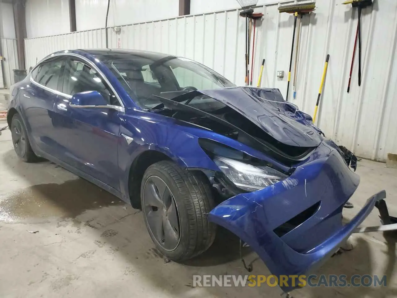 4 fotografías del automóvil dañado 5YJ3E1EA3LF803784 TESLA MODEL 3 2020