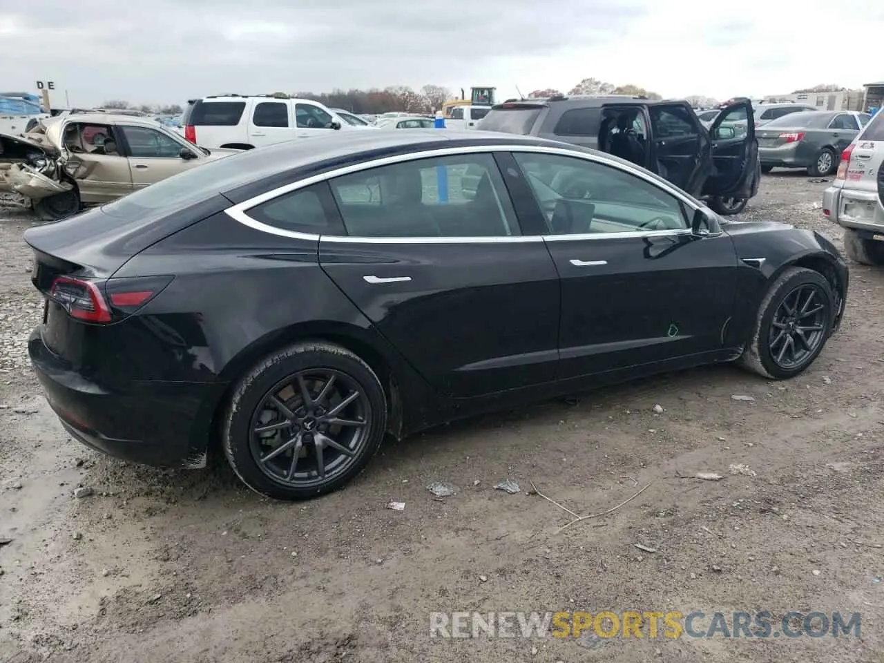 3 fotografías del automóvil dañado 5YJ3E1EA4LF606476 TESLA MODEL 3 2020
