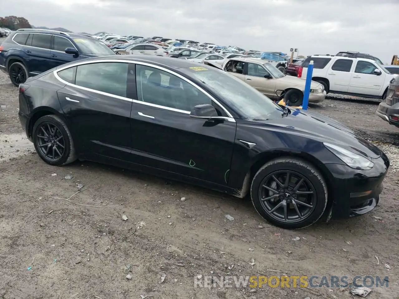 4 fotografías del automóvil dañado 5YJ3E1EA4LF606476 TESLA MODEL 3 2020