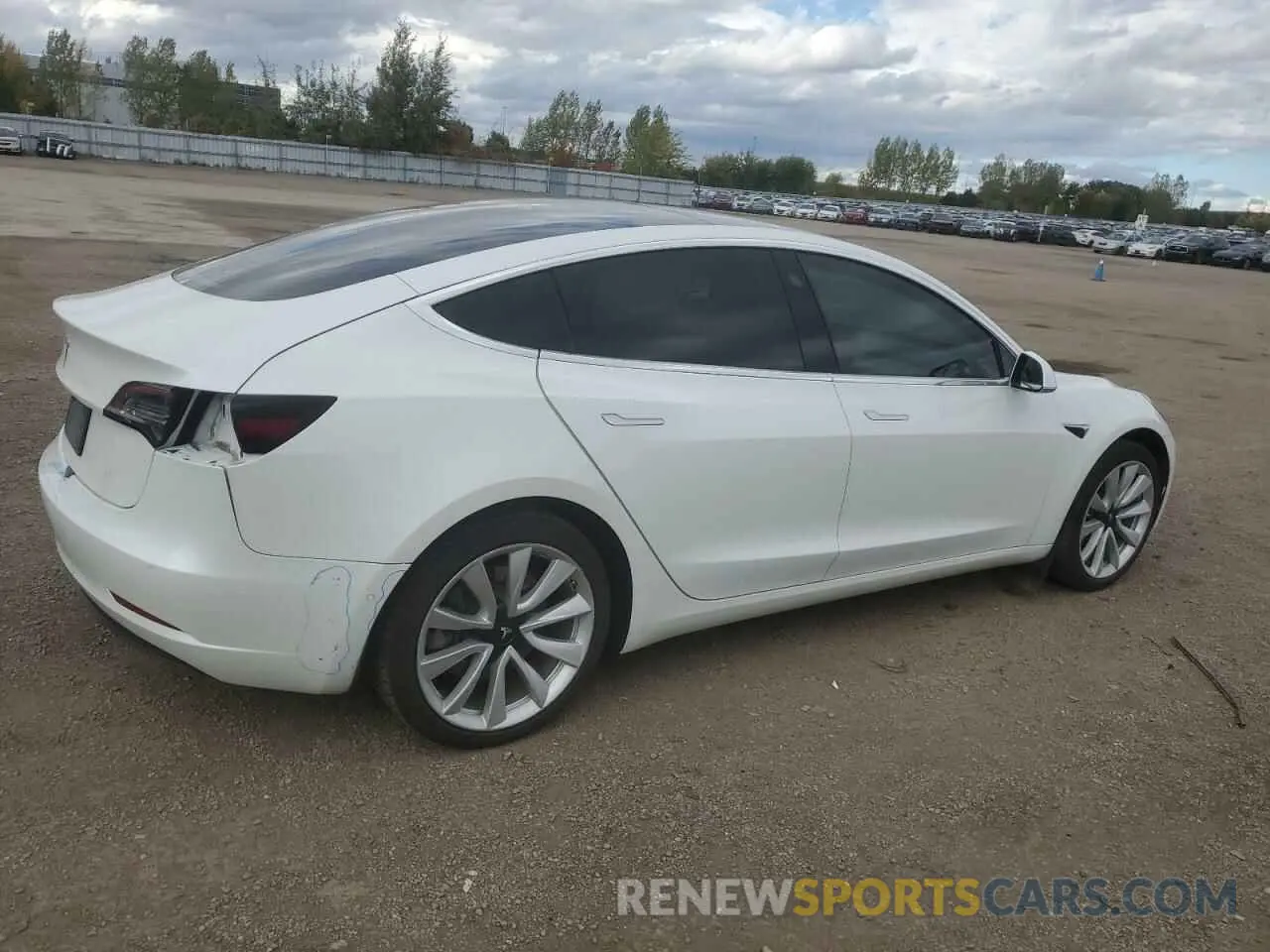 3 fotografías del automóvil dañado 5YJ3E1EA4LF609474 TESLA MODEL 3 2020