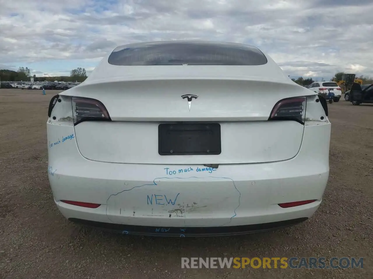 6 fotografías del automóvil dañado 5YJ3E1EA4LF609474 TESLA MODEL 3 2020