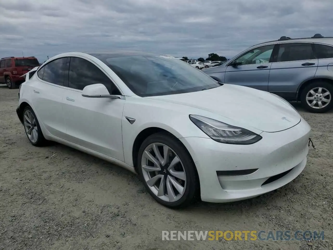 4 fotografías del automóvil dañado 5YJ3E1EA4LF634424 TESLA MODEL 3 2020