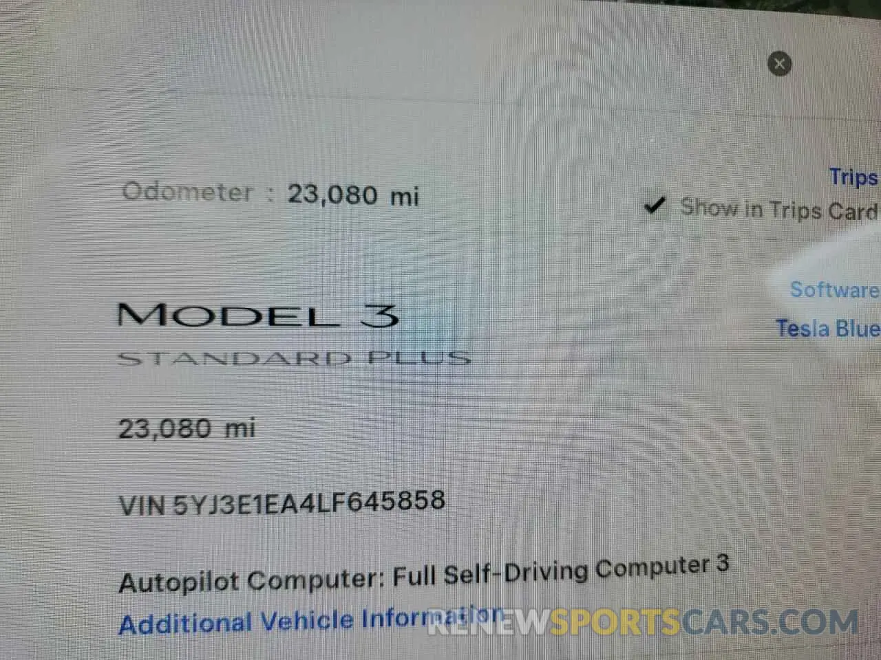 9 fotografías del automóvil dañado 5YJ3E1EA4LF645858 TESLA MODEL 3 2020