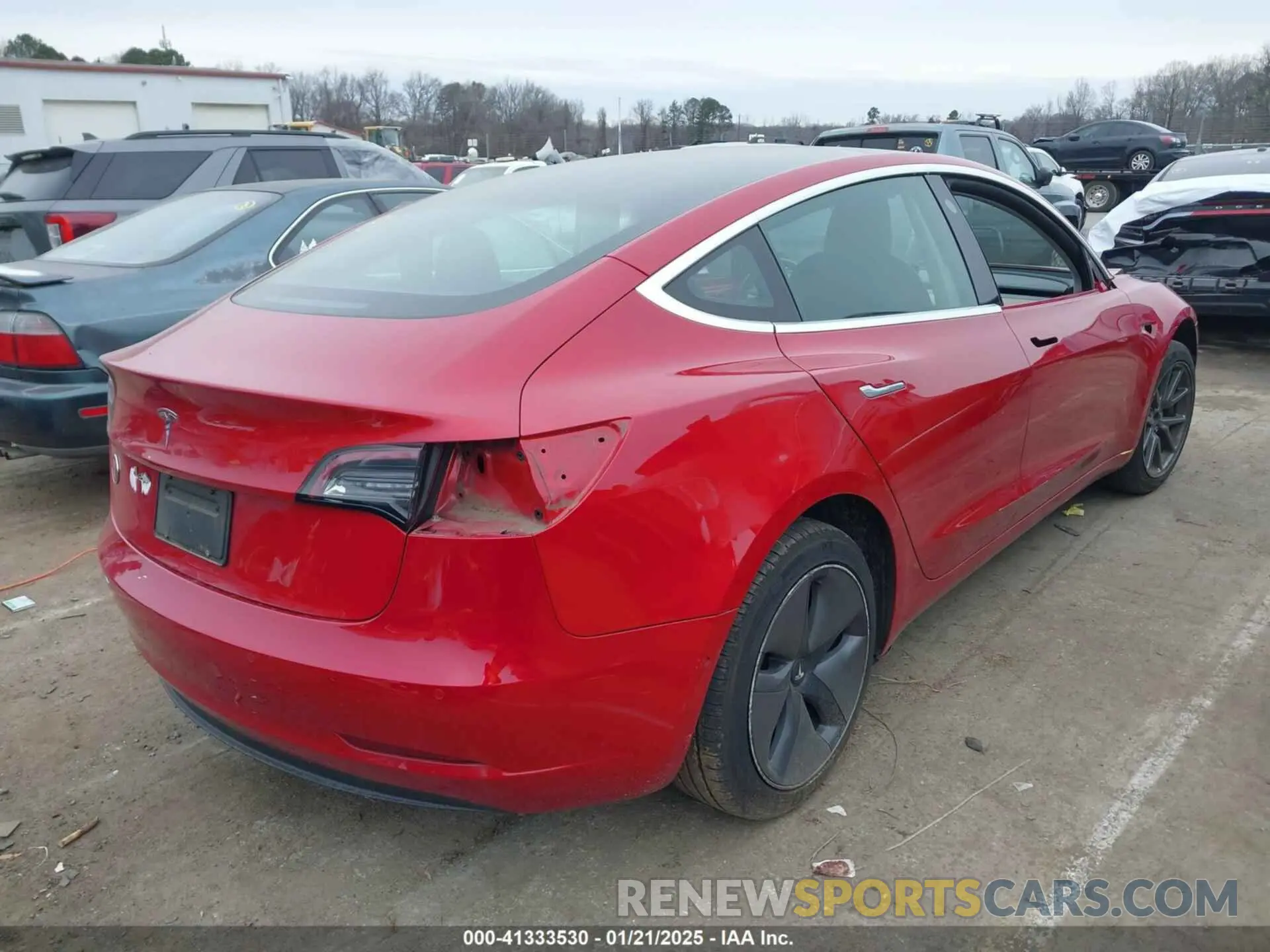 4 fotografías del automóvil dañado 5YJ3E1EA4LF703614 TESLA MODEL 3 2020