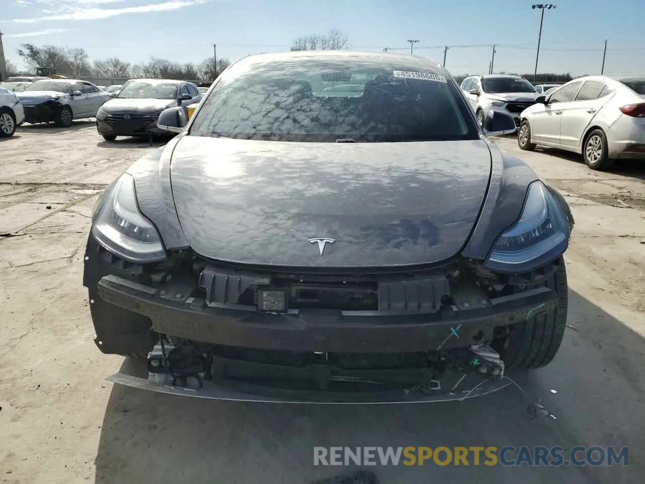 5 fotografías del automóvil dañado 5YJ3E1EA4LF705055 TESLA MODEL 3 2020
