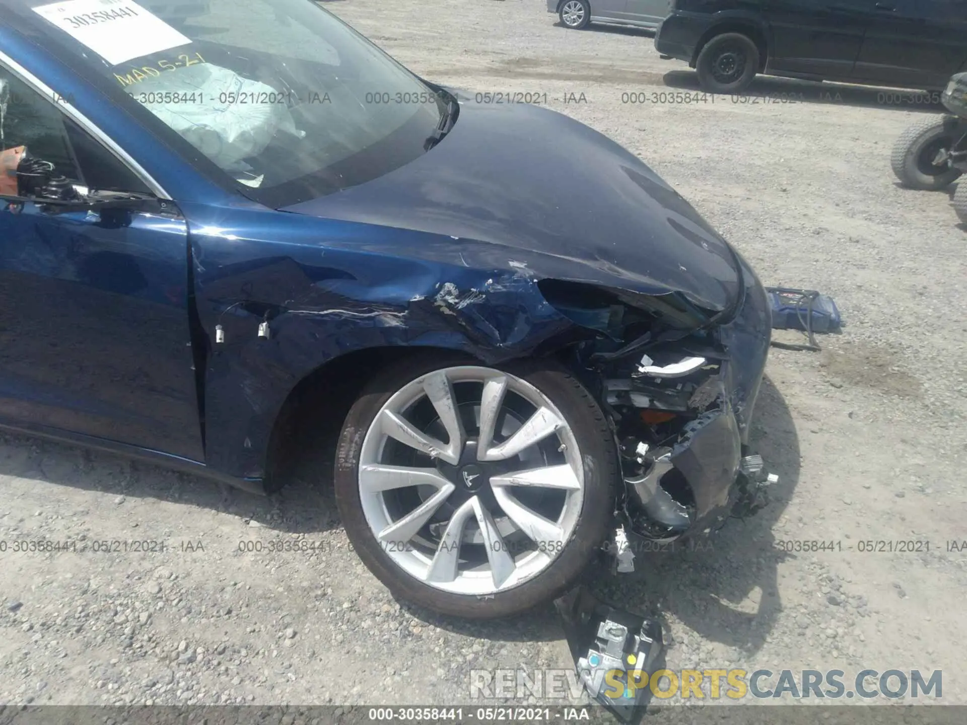 6 fotografías del automóvil dañado 5YJ3E1EA4LF708912 TESLA MODEL 3 2020