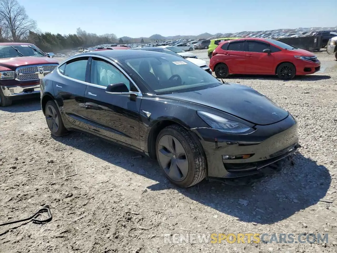 4 fotografías del automóvil dañado 5YJ3E1EA4LF784677 TESLA MODEL 3 2020