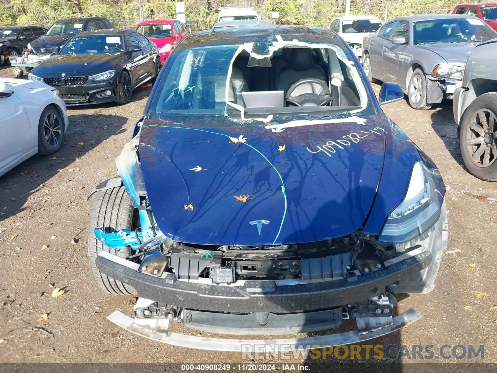 20 fotografías del automóvil dañado 5YJ3E1EA4LF796943 TESLA MODEL 3 2020