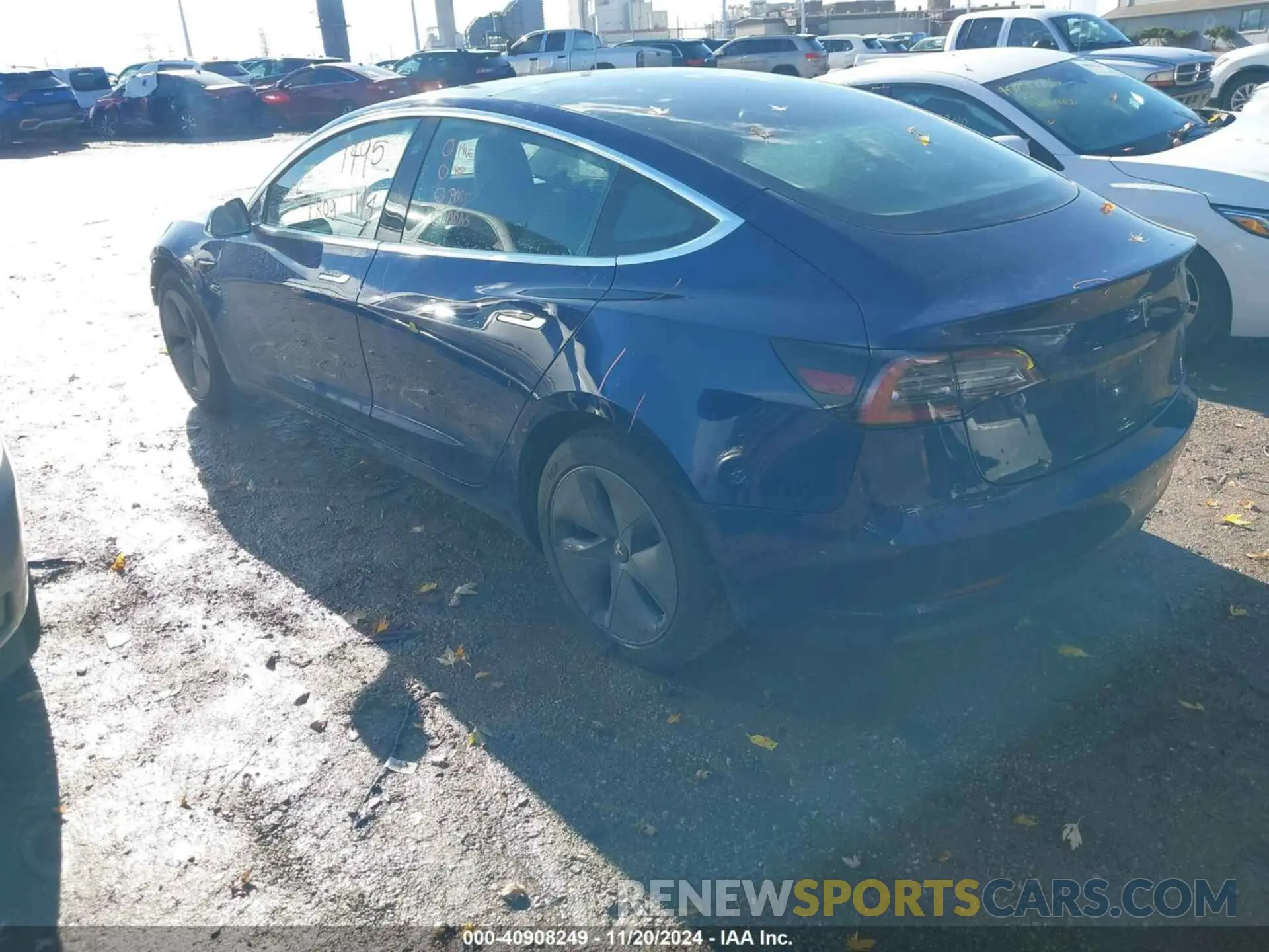3 fotografías del automóvil dañado 5YJ3E1EA4LF796943 TESLA MODEL 3 2020
