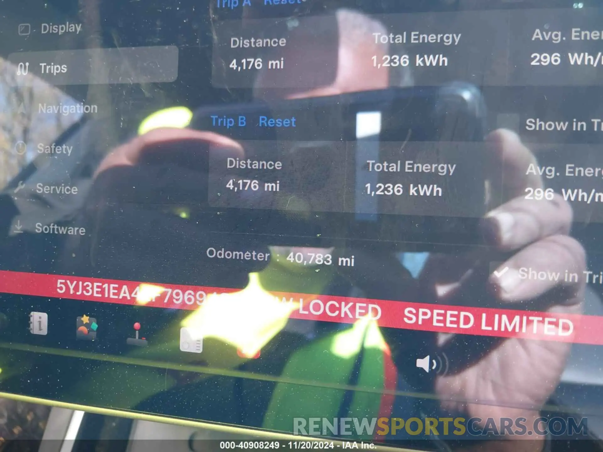 7 fotografías del automóvil dañado 5YJ3E1EA4LF796943 TESLA MODEL 3 2020