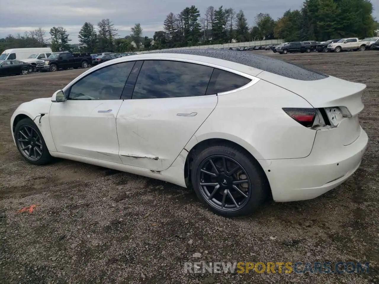 2 fotografías del automóvil dañado 5YJ3E1EA4LF797221 TESLA MODEL 3 2020