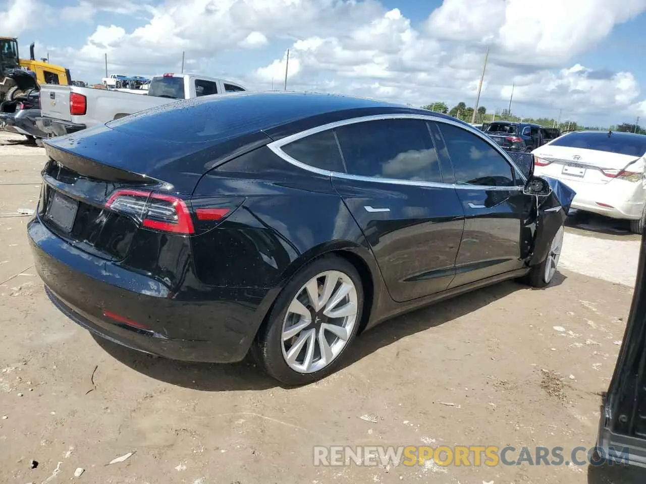 3 fotografías del automóvil dañado 5YJ3E1EA4LF797915 TESLA MODEL 3 2020
