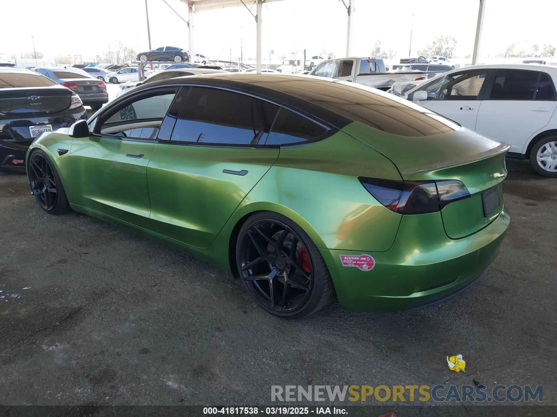 3 fotografías del automóvil dañado 5YJ3E1EA4LF799650 TESLA MODEL 3 2020