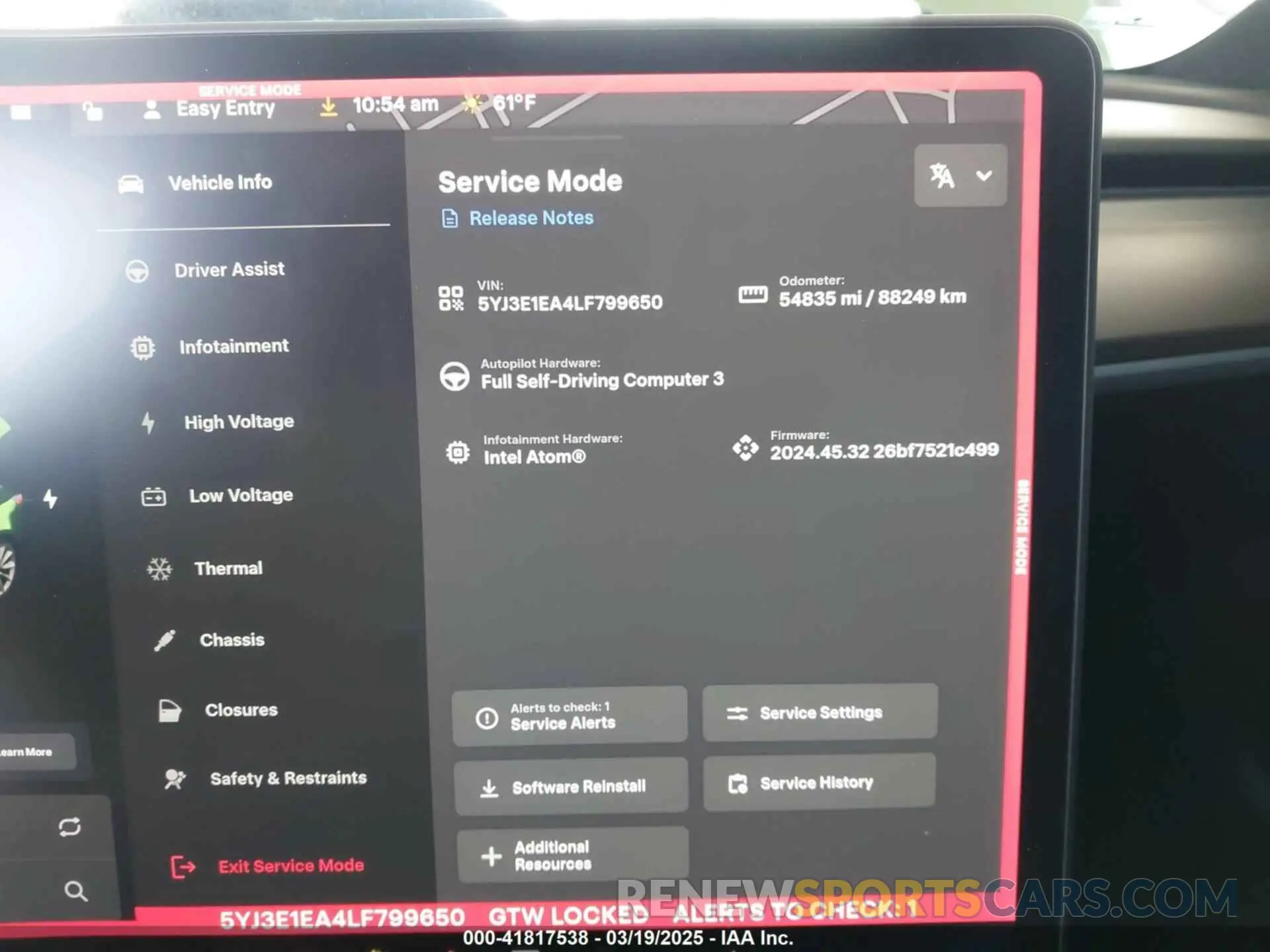 7 fotografías del automóvil dañado 5YJ3E1EA4LF799650 TESLA MODEL 3 2020