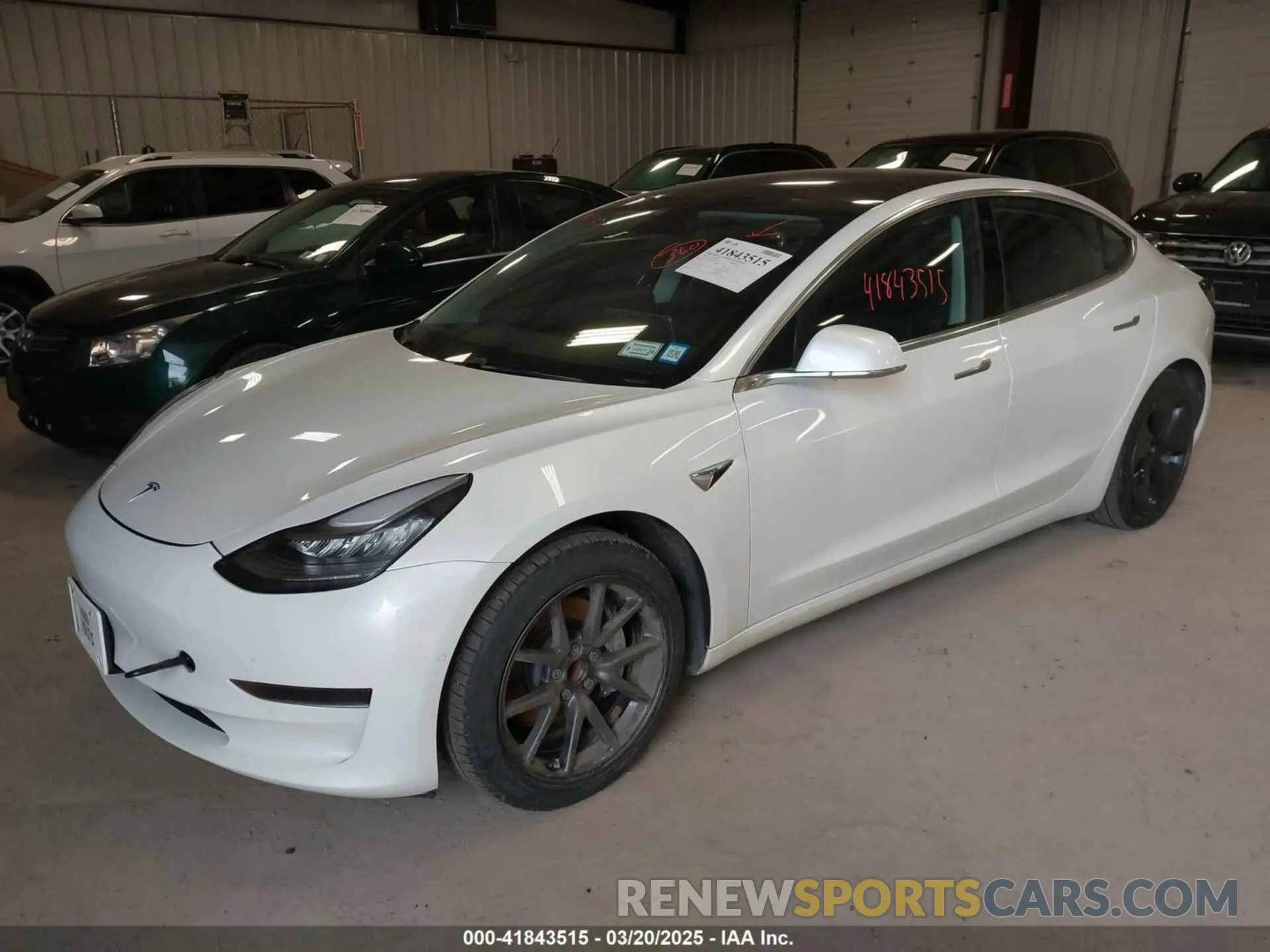 2 fotografías del automóvil dañado 5YJ3E1EA4LF802207 TESLA MODEL 3 2020